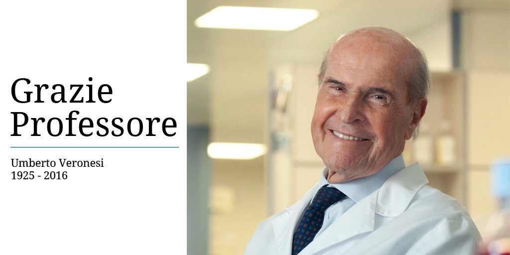 "Credere nella scienza significa credere nel futuro". Oggi per noi è un giorno tristissimo, grazie per i tuoi insegnamenti #GrazieProf