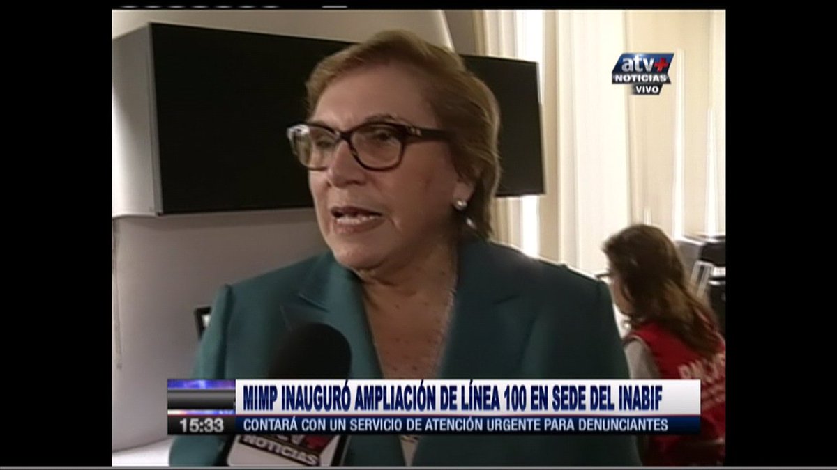 atvmasnoticias's tweet photo. [#ENVIVO] La ministra de la Mujer, Ana María Romero inaugura la "Línea 100" #De3a5►https://t.co/KZSkQUrrz3 https://t.co/qfH94Csh0i