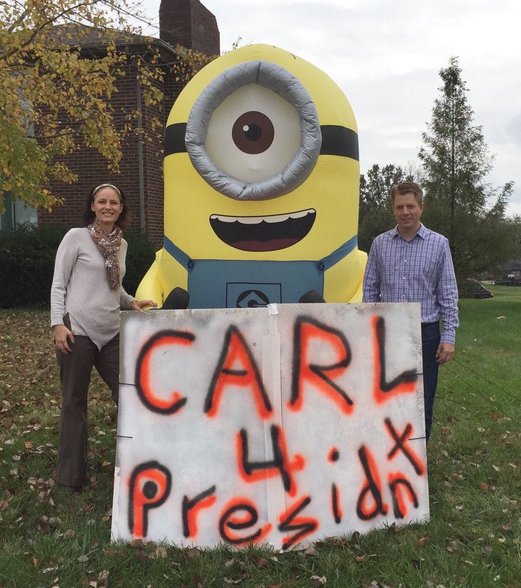 FeeOnlyCOMO's tweet image. Hey @jimmyfallon  My wife I finally agreed on a candidate. Only a few hours left to tip the scales! #voteforCARL #myvote2016 #ElectionDay