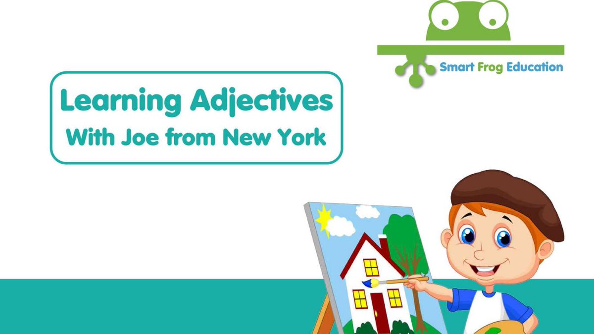 smartfrog_'s tweet image. Is your class ready to start learning adjectives? Joe is ready! #learn #adjectives #teach
