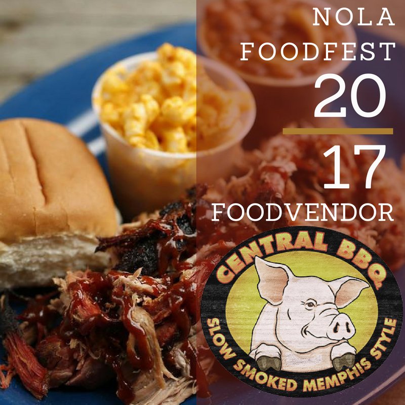 NolaFoodFest's tweet photo. Welcome back @centralbbq to #NOLAFoodFest2017! Get ready to taste some genuine Memphis-style BBQ on April 1st and 2nd! #MemphisBBQ #NOLAeats https://t.co/uaweKtE9H9