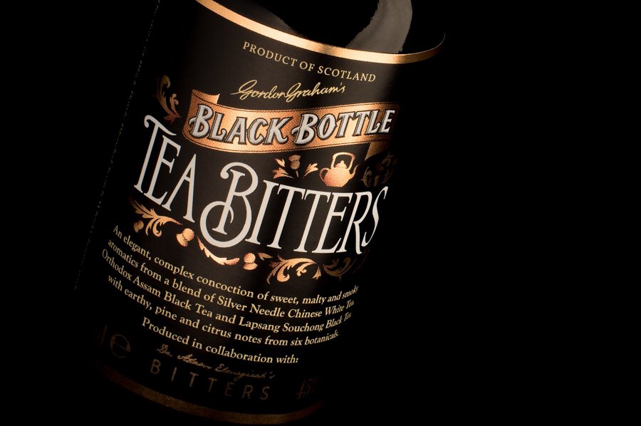 Proud to show off the latest design work from BLACKSQUARE. Black Bottle Tea Bitters #packagingdesign #design #whisky