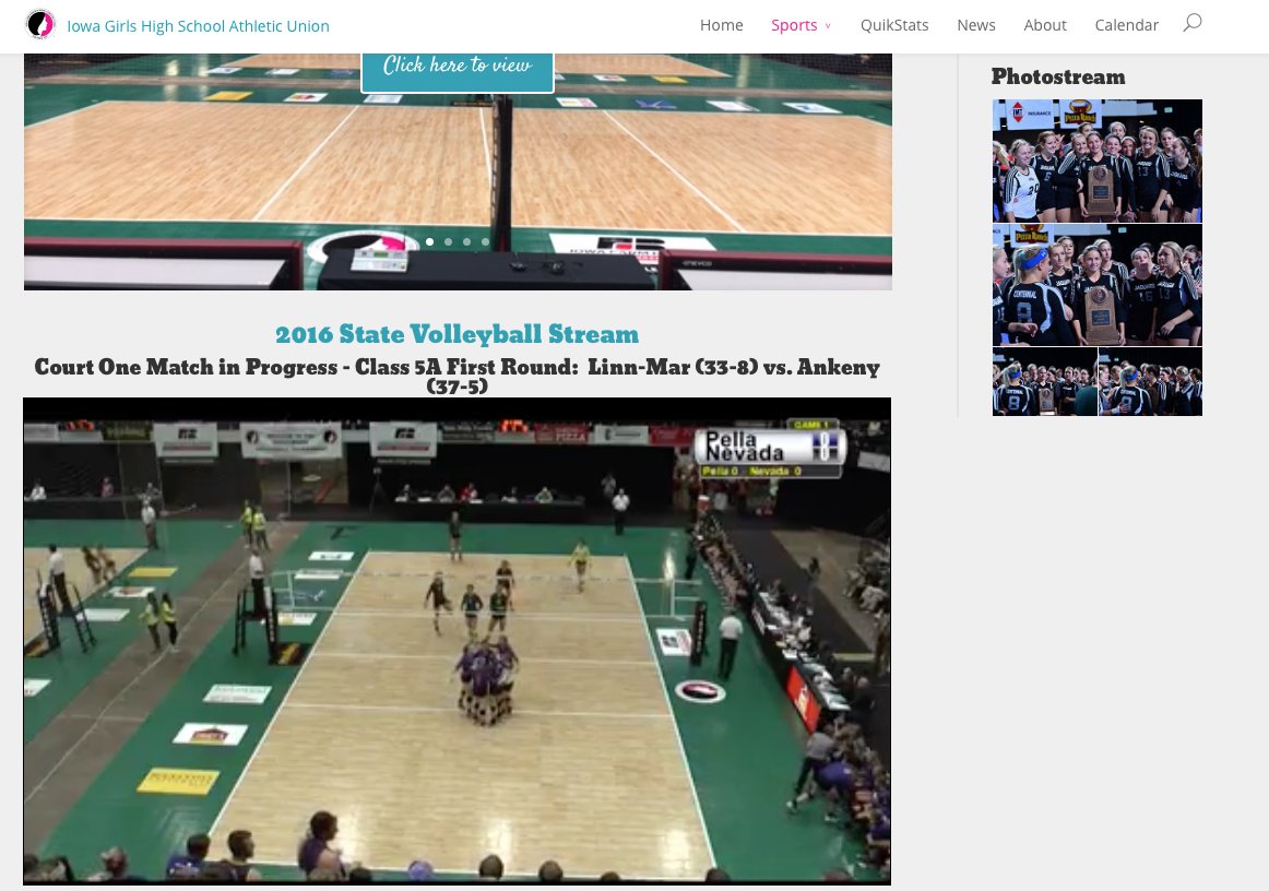 PrepDig_NE's tweet image. You know what's really cool about the Iowa state volleyball tournament? They stream all the matches for free. Technology is a great thing