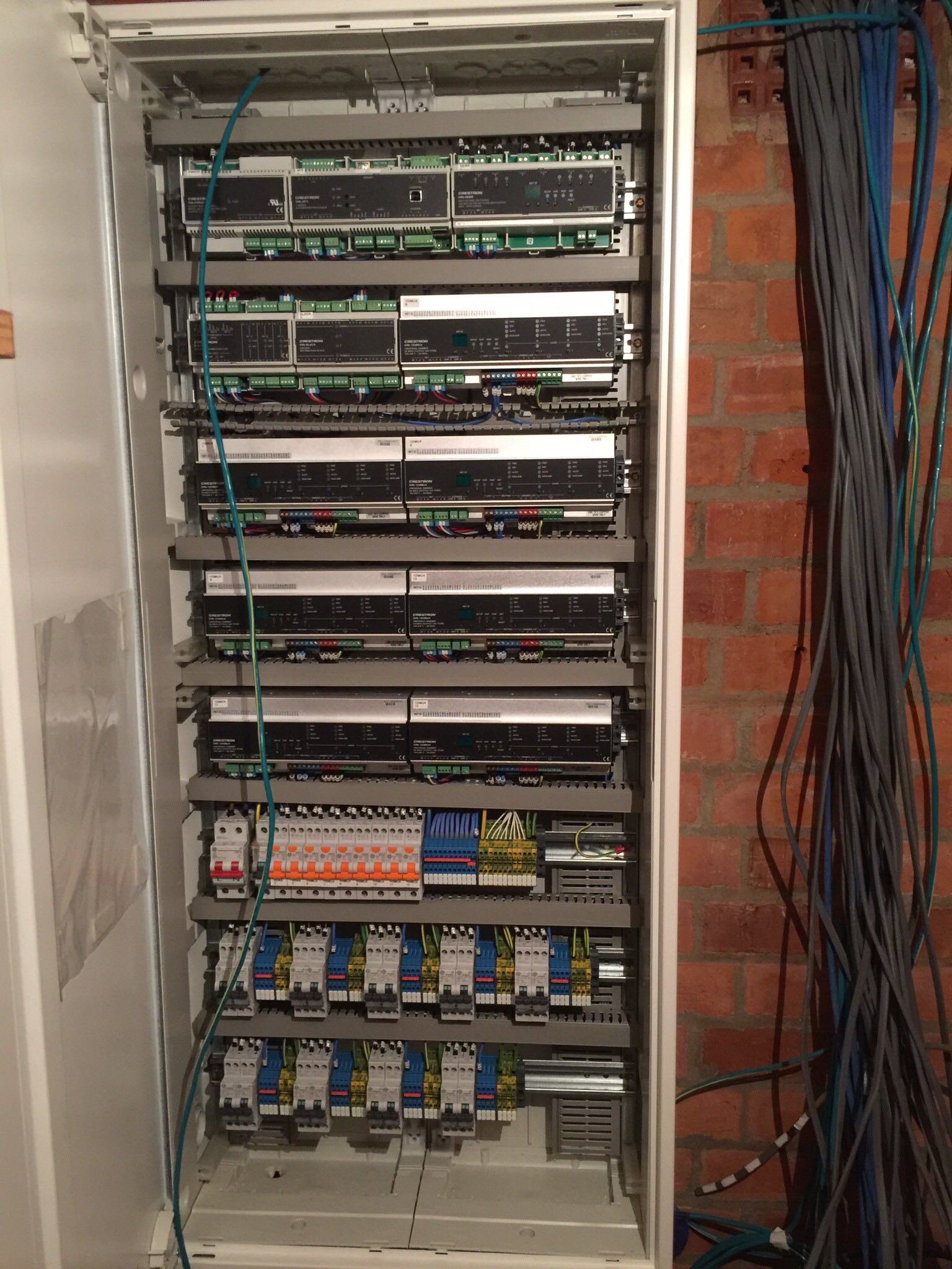 iSeeAV on Twitter "Installing a new Crestron DIN rail Green Light® Architectural Dimming