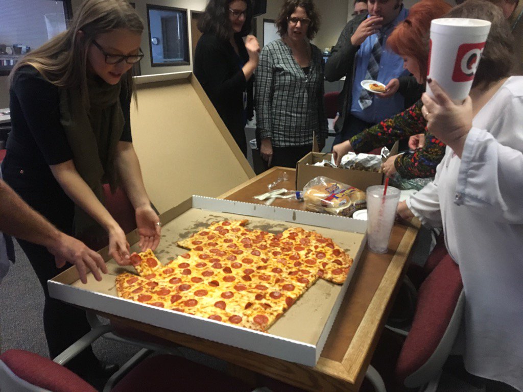 SuzPerezICT's tweet photo. Believe it or not, this is just the appetizer course. #ElectionDay #PartyLikeAJournalist https://t.co/YvwDccB5V8