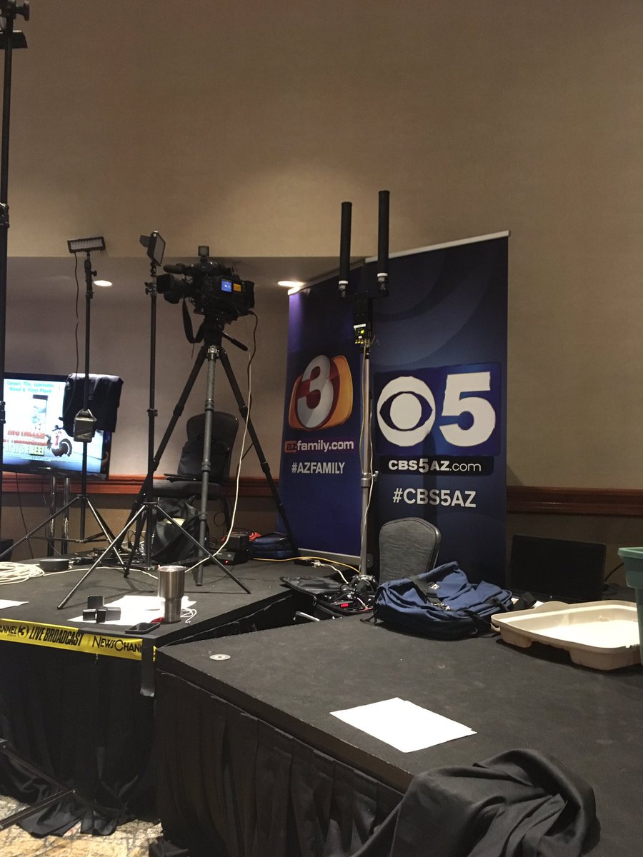 Getting ready to roll at <a href="/AZGOP/">Republican Party of Arizona</a> Election Night HQ. #azfamily #cbs5az