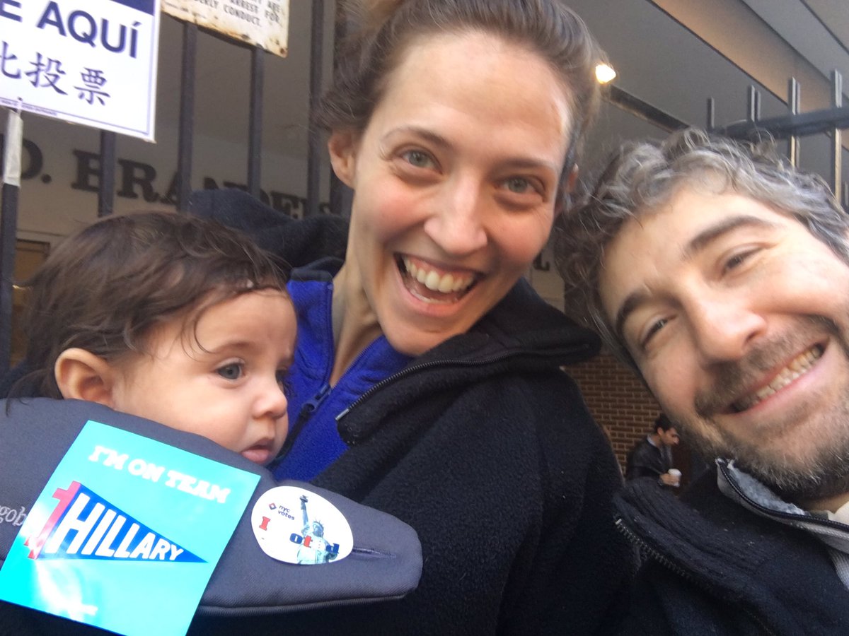 ScottSDirect's tweet photo. My four month old daughter Esme came with my wife and me to vote today. A very special and moving thing to us. https://t.co/QcjN3y1dFA