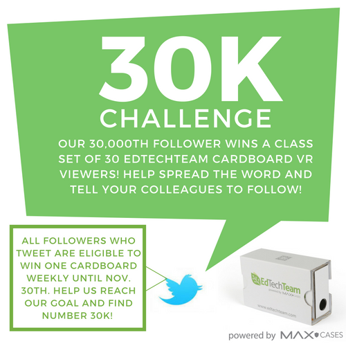 Who will be our 30,000th follower? Help us find them and give them a class set of Cardboard viewers <a href="/MAXCases/">MAXCases</a>! ALL followers can win a pair!
