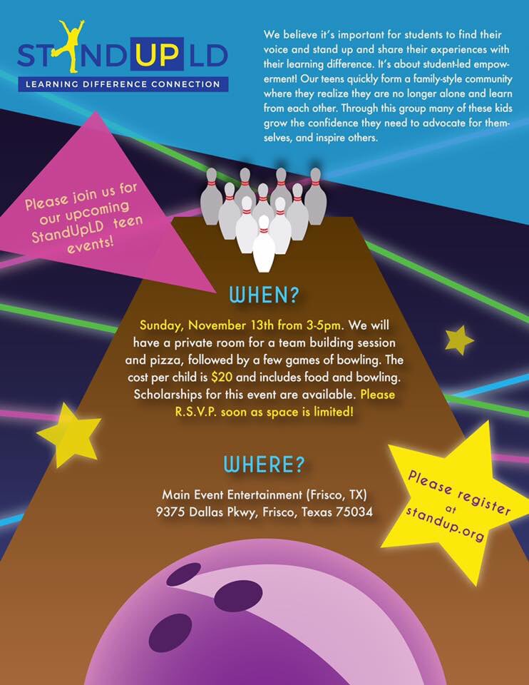 StandUpLD's tweet image. Calling all our Middle and High School teens!!! 
Come and join us this Sunday November 13th. 
(12 y/o and Up pls)