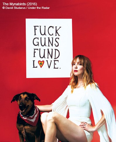 Under_Radar_Mag's tweet photo. Don’t forget to #vote today. Here’s our photo of @themynabirds from 2016. Find your polling place: https://t.co/aBpyvswsgg #ProtestIssue https://t.co/wrYKbAPZU8