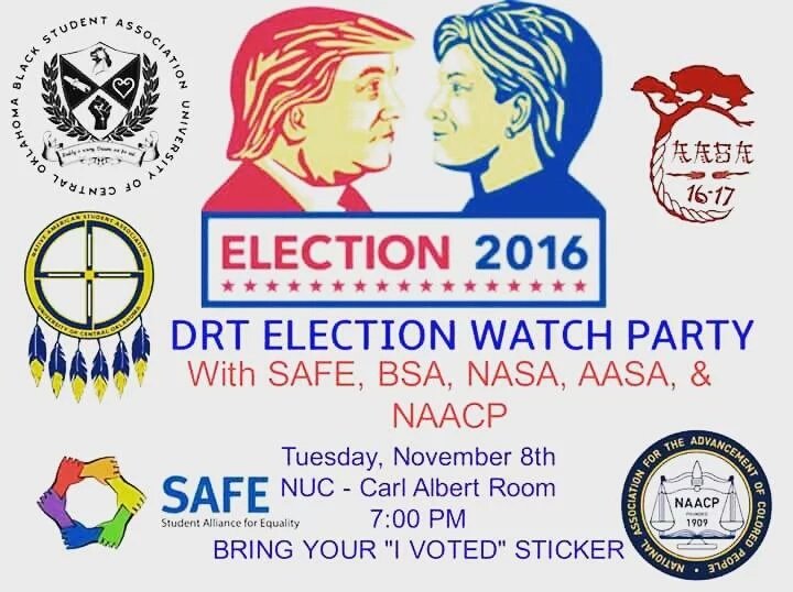 Who's coming?! Carl Albert NUC at 7pm! Refreshments provided! 🍶🍪 #safeuco #Uco #ucobronchos #RollChos #ucodrt