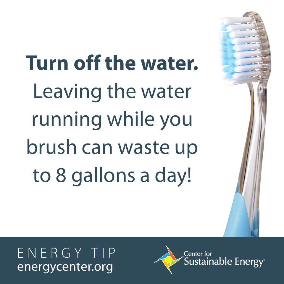 EnergyCenter's tweet image. #TipTuesday #TurnOffTheWater