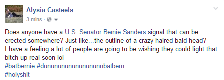 CrunchyCanuck's tweet photo. #helpusbernie #RIPUSA #holyshit #batbern #SOSPolitics #ElectionNight https://t.co/bnQKB7Su1x