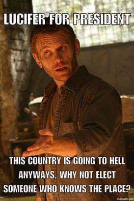 thisismissdark's tweet photo. #Decision2016 #LuciferForPresident #Supernatural https://t.co/zPLZSKxdfh