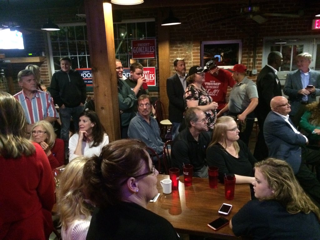 JeffCaudlePH's tweet photo. Republican Party Watch Party. It's getting interesting https://t.co/OfMbF9efXv