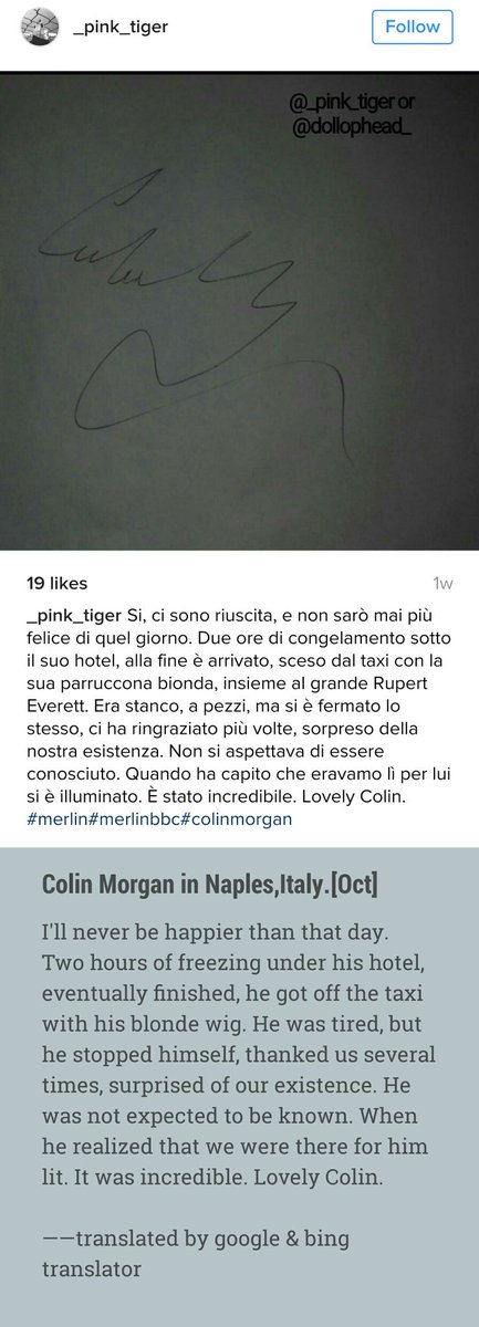 odilecheng's tweet image. #ColinMorgan in Naples. He was tired, but he stopped himself, thanked us several times, surprised of our existence instagram.com/p/BMJT1nZBG5O/