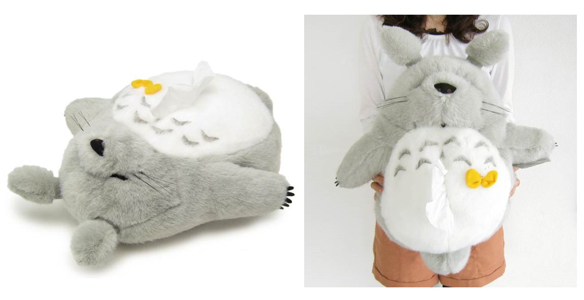 大きくてふっかふか！となりのトトロの、ぬいぐるみティッシュカバー