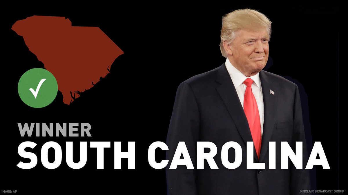 KABBFOX29's tweet photo. .@realDonaldTrump wins South Carolina, per @FoxNews https://t.co/AP6u5NMvsC