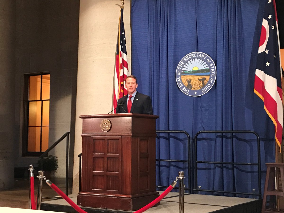 俄亥俄州务卿哈斯塔德：选举进行顺利，投票率优于预期，开票过程进行中(记者卡拉) #ElectionNight #美国大选#2016美国大选#2016大选#2016election  #大选结果#投票结果