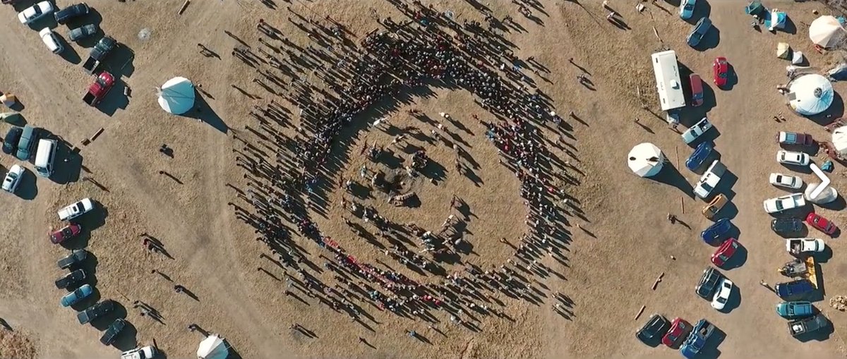 IENearth's tweet photo. "One does not sell the Earth the people walk upon" - new short film - Horse nation arriving to Sacred Stone https://t.co/575uvKNH9F #noDAPL https://t.co/ecTesWNyhC