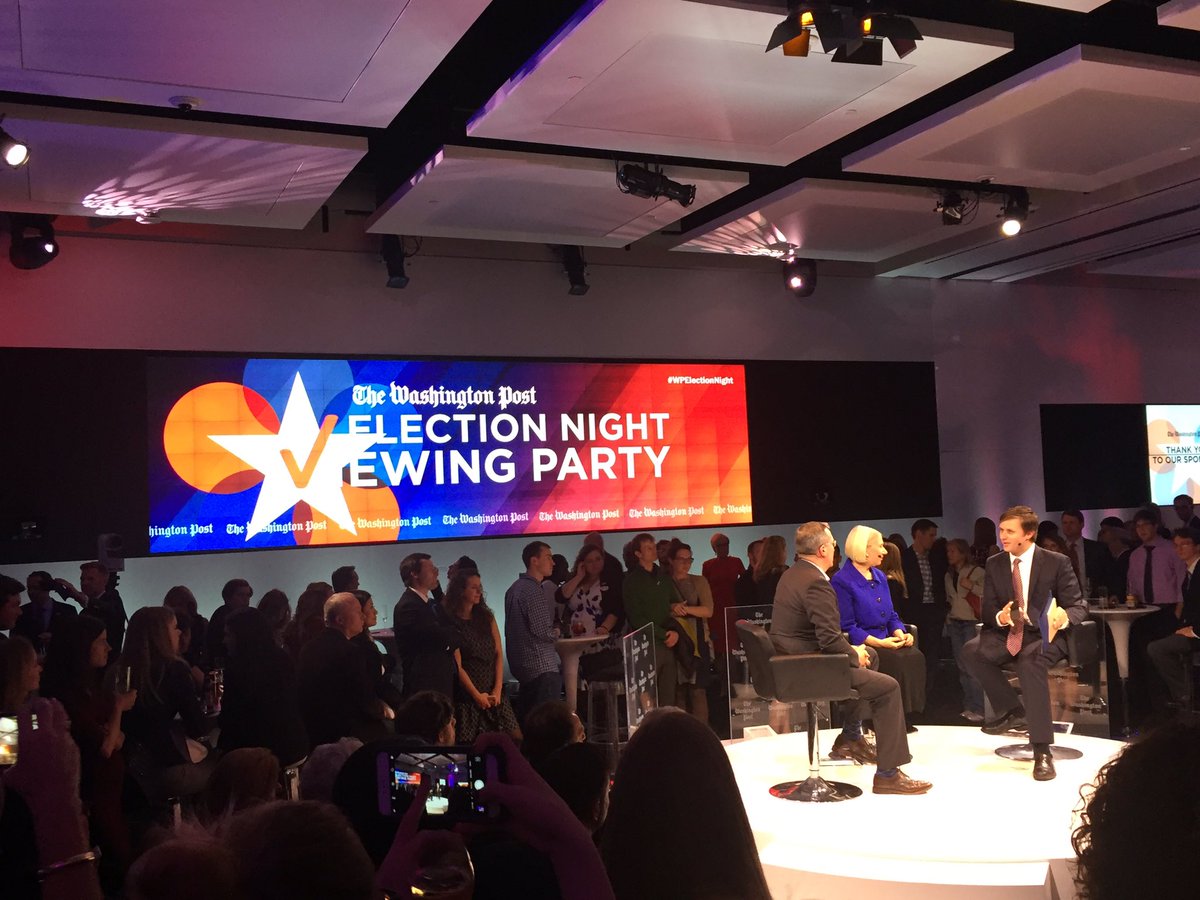 Stratacomm's tweet photo. #TeamStratacomm is watching history being made with @nscorp (client) as the results roll in at #WPElectionNight. #ElectionNight https://t.co/r71BRJFE8y