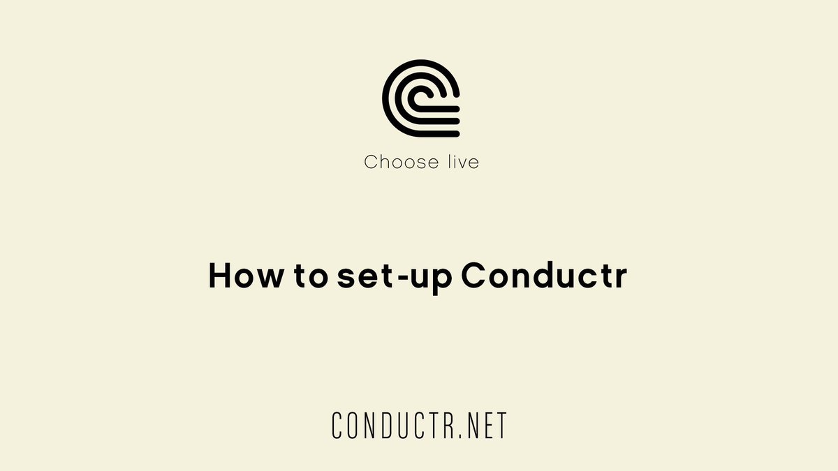 TUTORIAL: How to set-up Conductr with #Ableton  on your iPad - bit.ly/2f8Su59