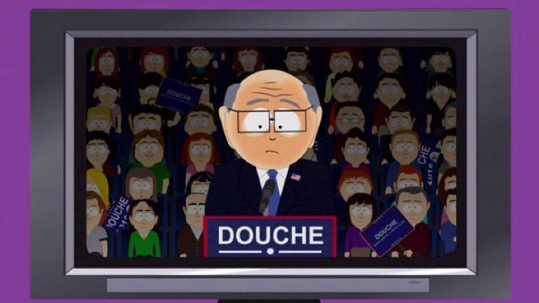 Stans_Dad's tweet photo. Can't believe we elected a guy who's campaign slogan is "Fuck Them All To Death" #GiantDouche2016 https://t.co/s1RS44TVoR