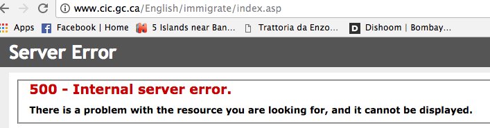 Canada emigration site just now #Elections2016 #USElection2016