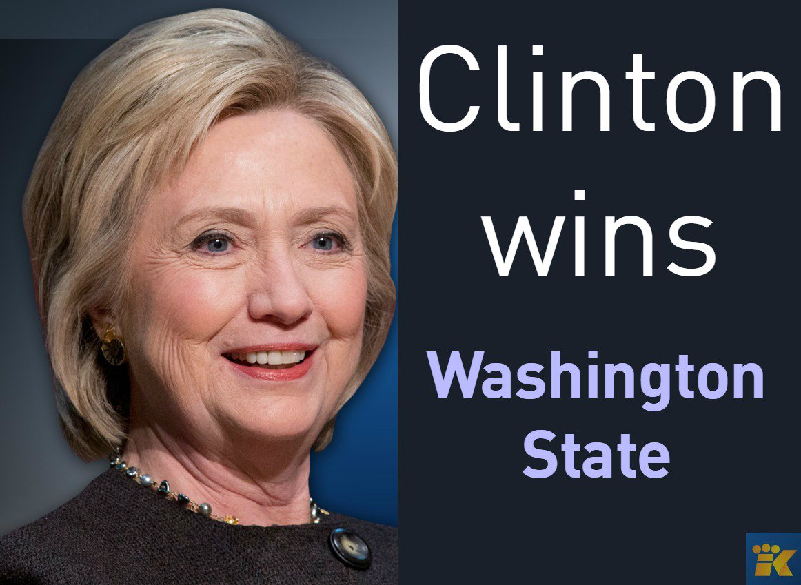 KING 5 News on Twitter "BREAKING Hillary Clinton wins Washington