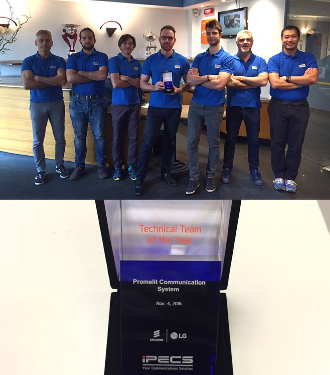 Promelit's tweet photo. Un altro importante riconoscimento al #GPC2016 di #Bangkok: #Promelit è Technical Team of the Year! Complimenti al nostro Staff Tecnico! https://t.co/fg33OmNPfq