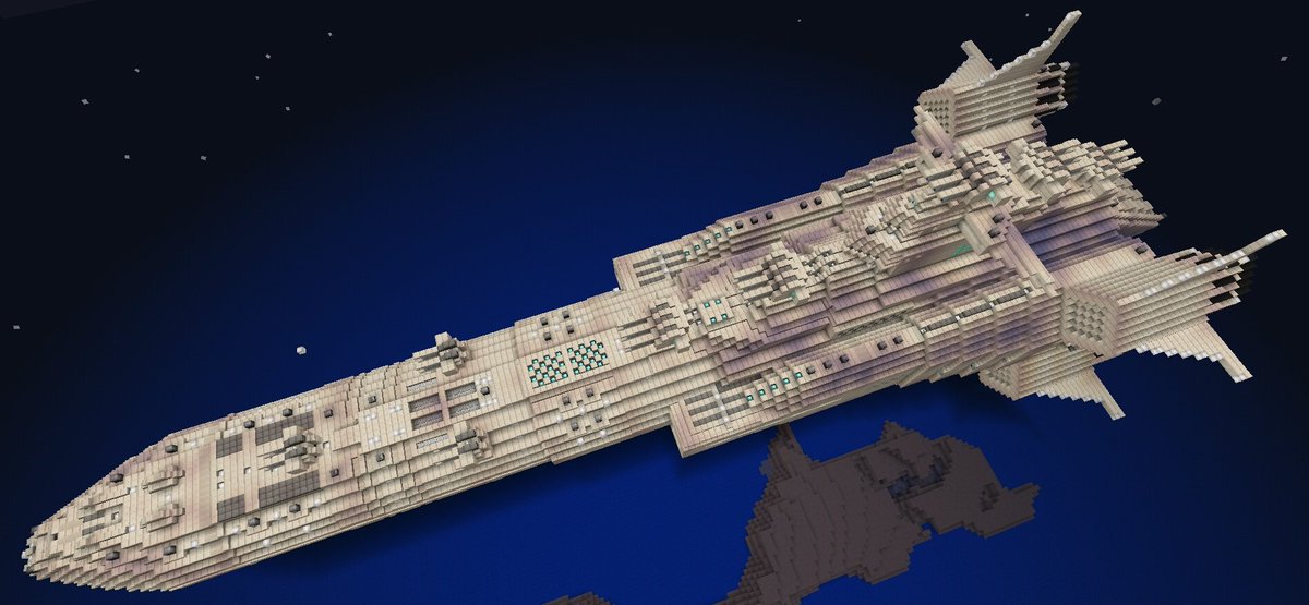 Persephone ﾊﾟｰｾﾌｫﾆｰ マイクラpe 宇宙戦艦 4隻目の突撃艇を除く 歴代の戦艦でございます だんだん上手くなってきたとは思いますが 納得度はまだまだ低いです 銀河英雄伝説の戦艦を眺めながら モチベーションアゲアゲにしていきます 亀進行ですが