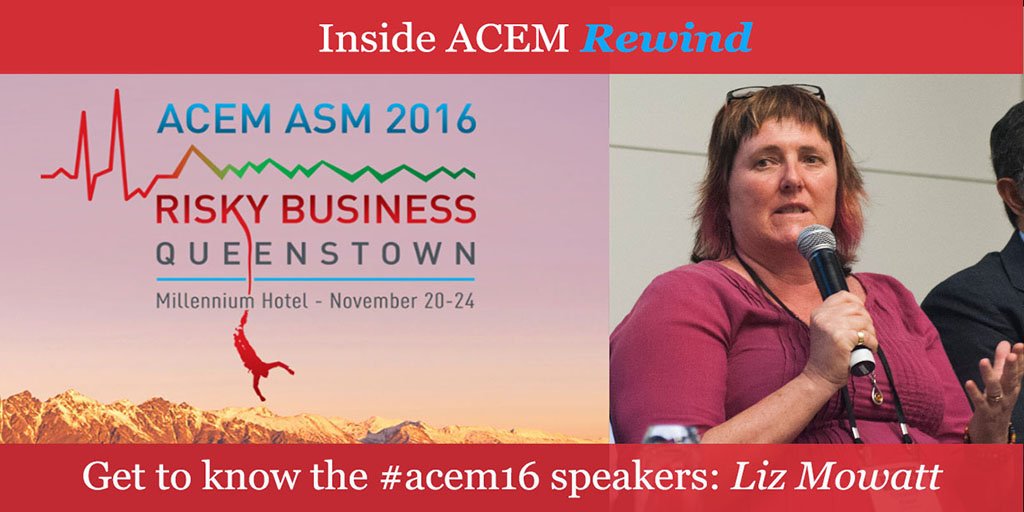 acemonline's tweet photo. Just TWO weeks to #acem16! This week's 'rewind' of #InsideACEM showcases Indigenous Health champion Liz Mowatt. https://t.co/mYJPUTpBMH https://t.co/tV02wuYzAz