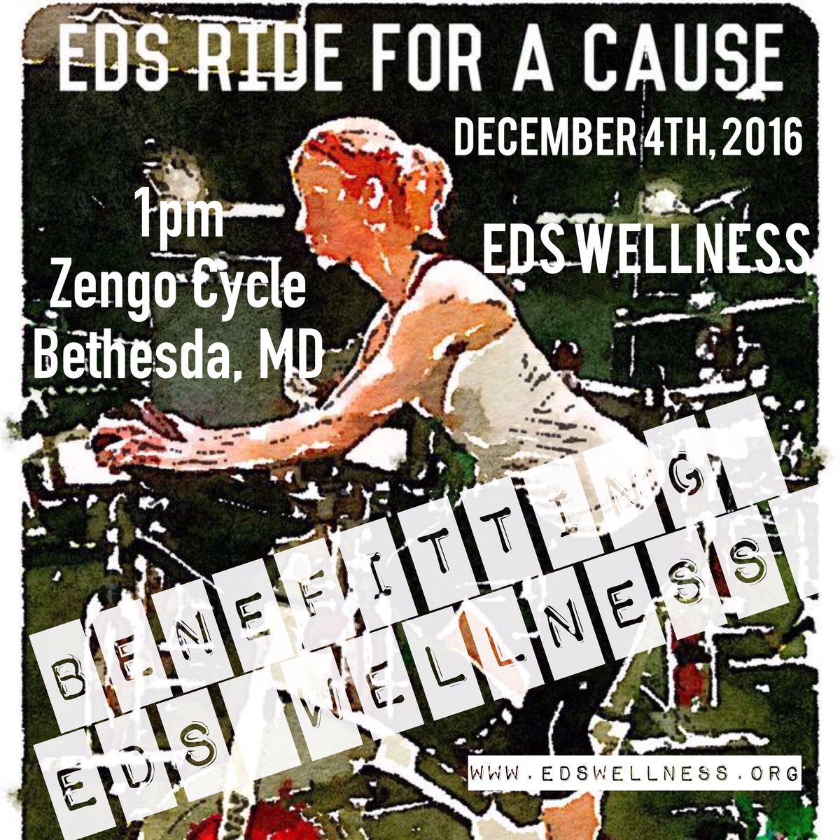 EDSWellnessSol's tweet photo. #EDSRideForACause at @zengocycle on 12/4 at 1pm! Sign-up - https://t.co/AK48lEGqt7 #EDSAwareness #EhlersDanlos #Charity #BeTheChange https://t.co/MujtNzcc6j