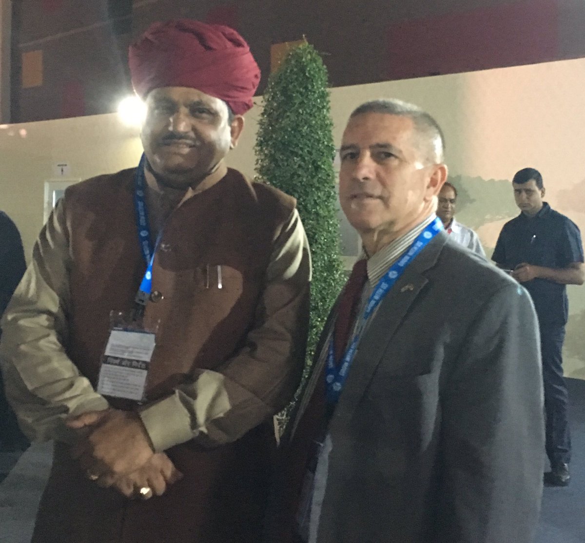 danielocarmon's tweet image. Meeting #Agriculture Minister @prabhulalbjp Mentioned our @MASHAVisrael centers in his remarks in @GramRajasthan #GRAM2016 @VasundharaBJP