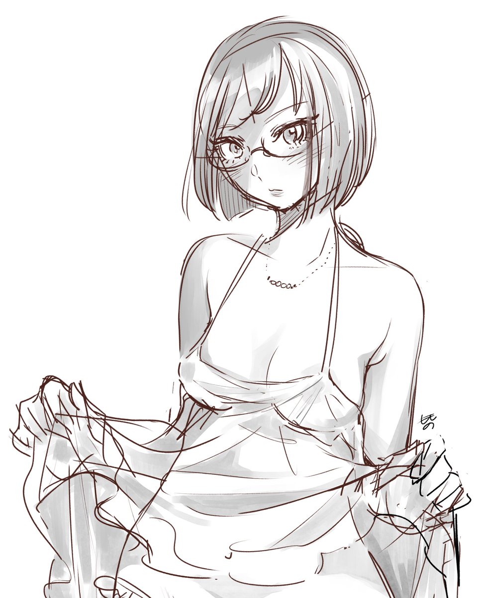 くたびれたキャミ紐が好き 