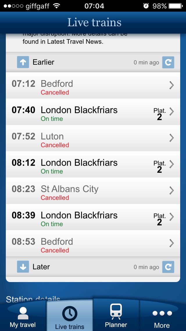What a miserable day: It's pissing it down, Half of Americans are idiots and now this from <a href="/TLRailUK/">Thameslink</a> 🌧🇺🇸🚊