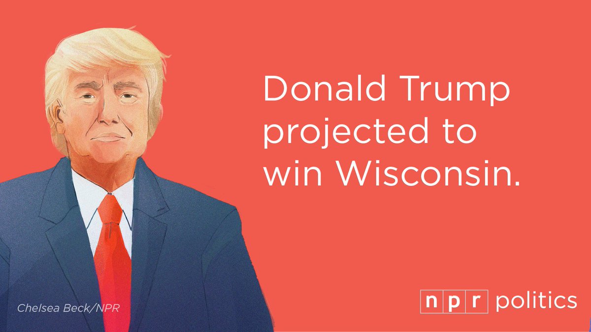 #Breaking: Donald Trump has won Wisconsin, bringing him to 276 electoral votes.
