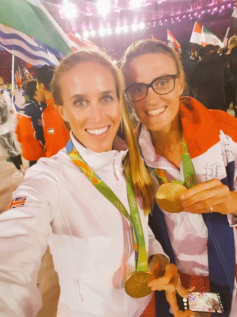Helenglovergb's tweet photo. Today she's announced retirement. Friend first and crew-mate second. Thank you for the journey Heather, I'll miss you x (my statement below) https://t.co/bfhCGkFFyH