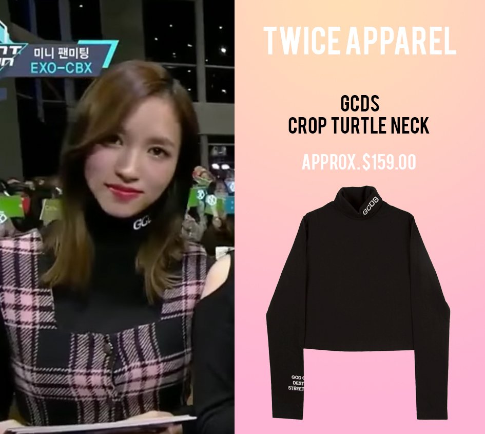 Twice Apparel Mina Gcds Crop Turtle Neck Approx 159 00 Twice Mina 미나 트와이스 T Co Cguiiljykg Twitter