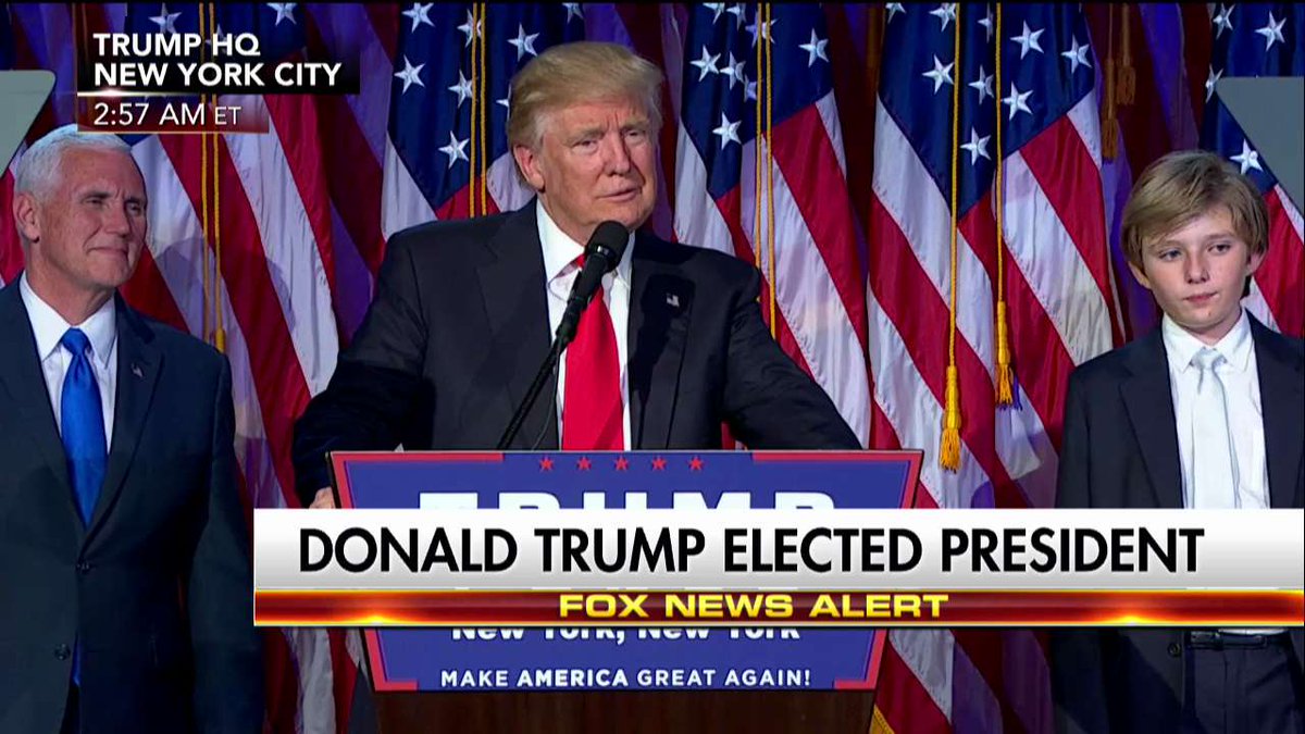FoxNews's tweet image. .@realDonaldTrump: "This political stuff is nasty and it's tough." #ElectionNight #FoxNews2016