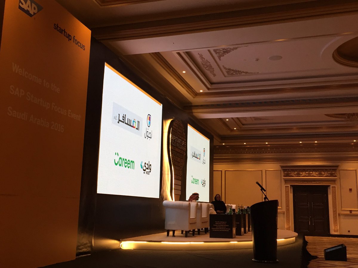 Fabi3nn3O's tweet photo. @MJM_SAP & Abdulrahman Mutrib CTO Al Tayyar Group discussing how #technology empowers #KSA #startups with #saudi #vision2030#sfpforum https://t.co/ObxlcSyYl4