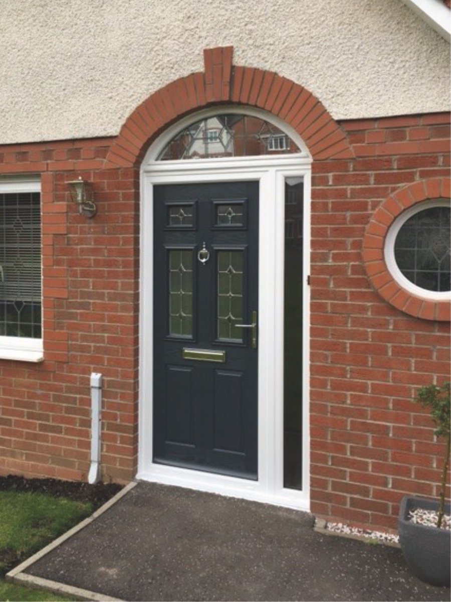 BEFORE &amp; AFTER: Homeowner is "absolutely thrilled" with their <a href="/virtuosodoors/">Virtuoso Doors</a> Carlton Four Sepino! #virtuoso #quality #installation