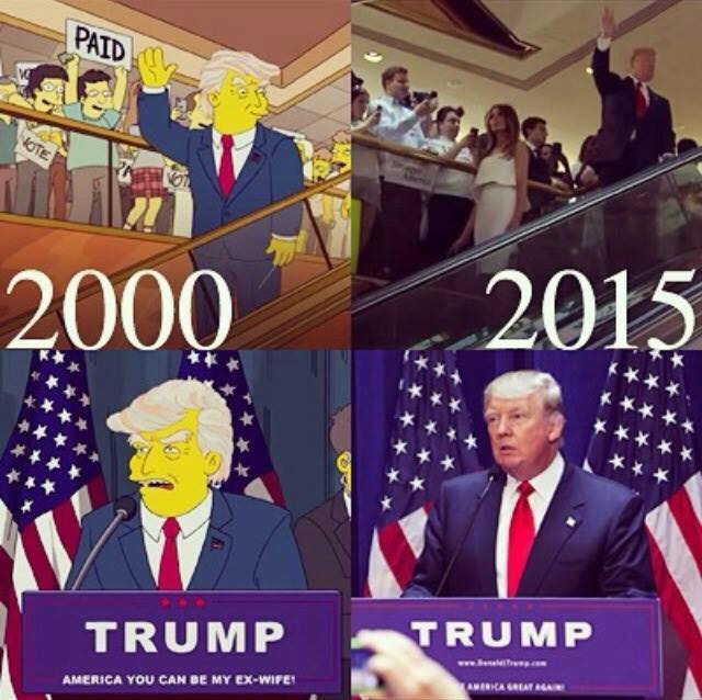 kaderdash's tweet photo. Les SIMSONS ne s'étaient pas Trumpés #USElection2016 #simsons #Actuality #crazyelection https://t.co/yNSu9W5xxU