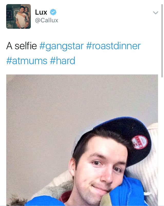 bethrossiterr's tweet photo. oh dear @Callux what were you doing #gangstar #roastdinner #atmums #hard https://t.co/y9IZMo6skN