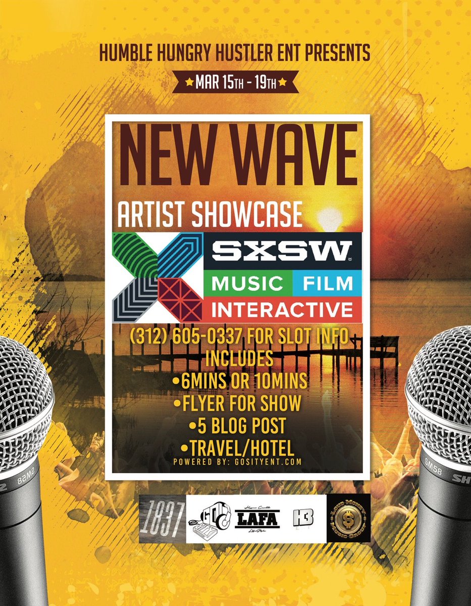 WeRiseLmg's tweet photo. #H3Ent #gosityent in collab w/ #LoudMoneyMusicGroup #presents #NewWave #artist #showcase @sxsw for more info contact me #WeRiseEnt #hiphop https://t.co/mozkrvTcU1
