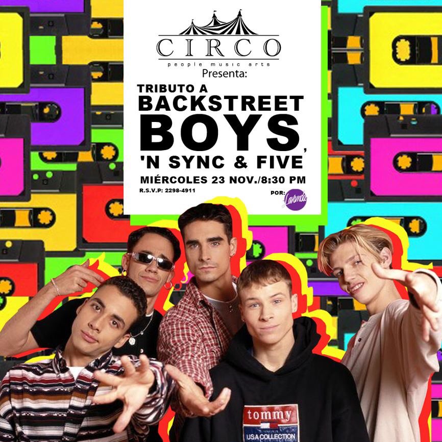 LavandaSV's tweet photo. Nos vemos hoy en @barCIRCO con lo mejor de #BSB #NSYNC y #FIVE 8:30pm! #LavandaLive https://t.co/Kbd0iE41Fk