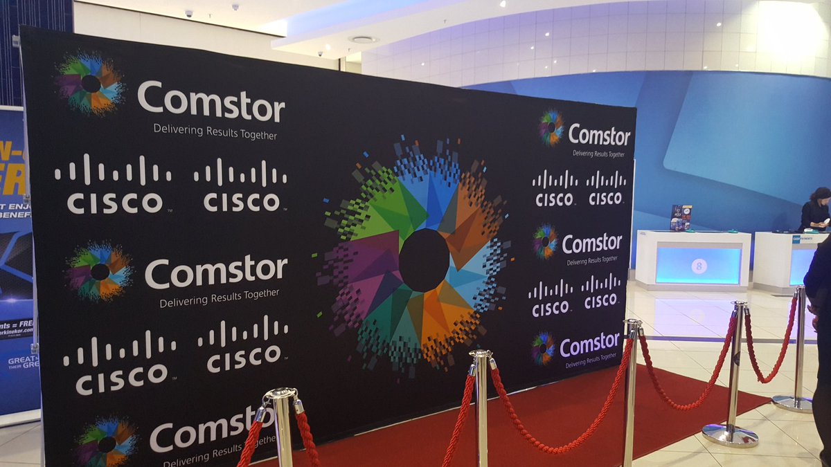 IvanizaCdA's tweet photo. Our #cisco #ComstorZa VIP premier red carpet. More photos to follow soon! Total success! #IsYourPopcornSecure https://t.co/f98VQcjnNY