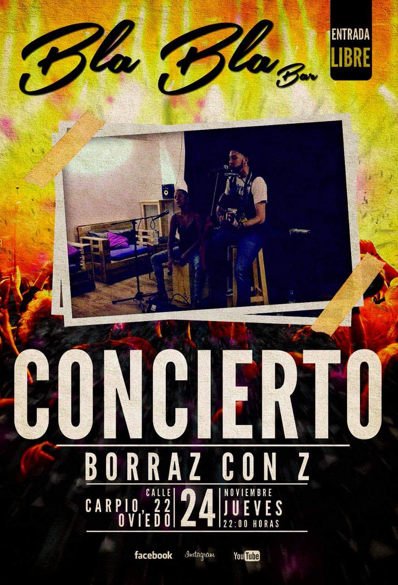 blablabaroviedo's tweet photo. Queda un día!!!no puedes faltarrrr!!!! https://t.co/L7w3Bbk93H