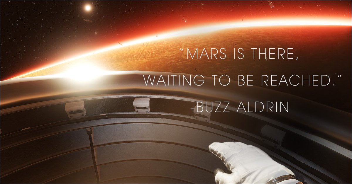The red planet is steps closer than <a href="/TheRealBuzz/">Dr. Buzz Aldrin</a> could even imagine. #MartianVR bit.ly/TheMartianVR