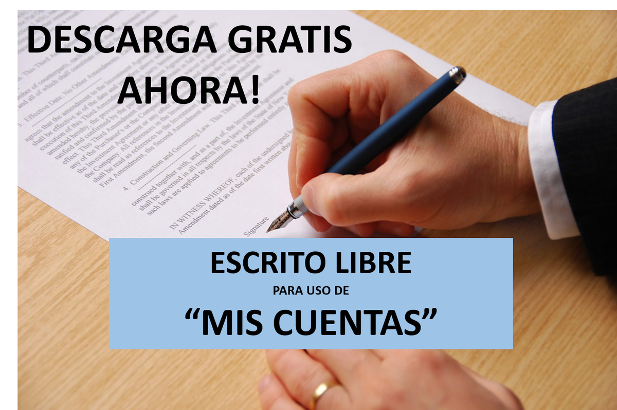 REDContableMX's tweet photo. Descarga GRATIS! Escrito libre para dar aviso del uso de "Mis Cuentas".
https://t.co/hJc3vqrBI4 #cptwitter #contadoresmx #redcontablemx https://t.co/wZzqTtKXmv